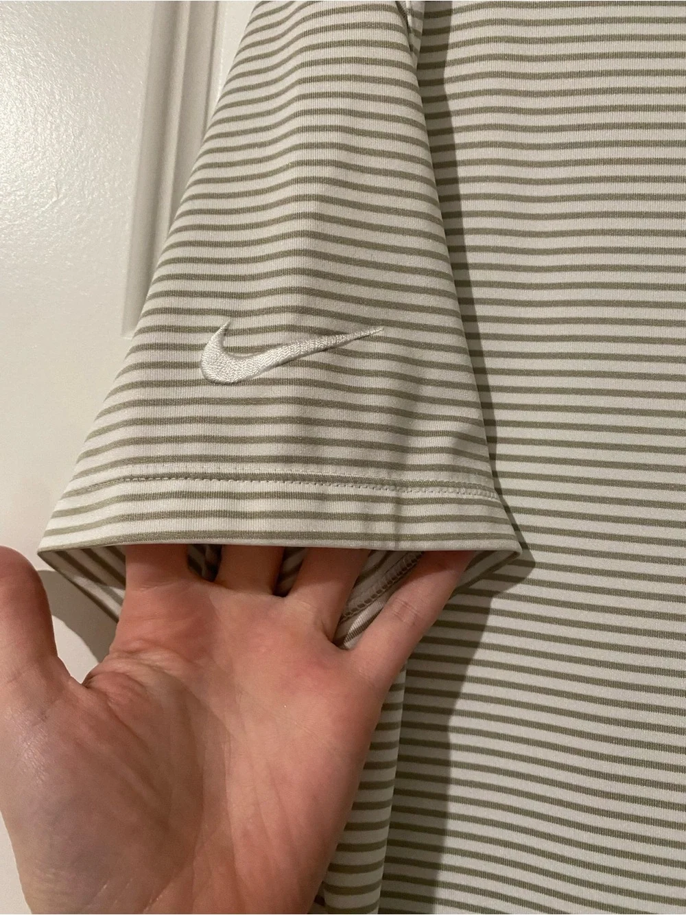 Nike Striped Short-Sleeve Polo Shirt